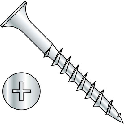 #8 x 3 Phillips Bugle Head Course Thread Sharp Point Deck Screw Dacrotized - Pkg of 2000