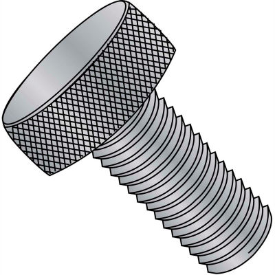 #10-32 x 3/8" Knurled Thumb Screw - FT - Aluminum - Pkg of 100