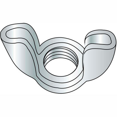 10-32 Stamped Wing Nut Zinc, Pkg of 2000