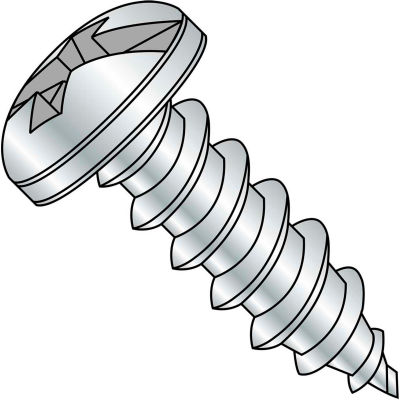 12-11X1 Combination (slot/phil) Pan Head Self Tapping Screw Type A Full Thread Zinc Bake 4000 pcs