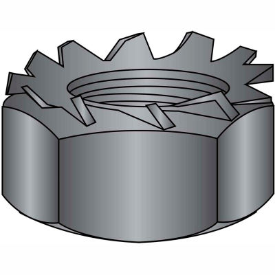 12-24 K Lock Hex Nut Black Oxide, Pkg of 3000