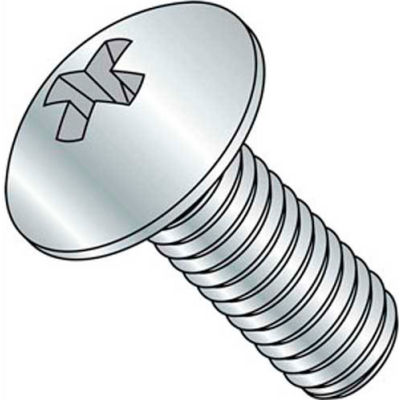 1/4-20X5/8 Phillips Truss Machine Screw Fully Threaded 18 8 Stainless Steel, Pkg of 1000