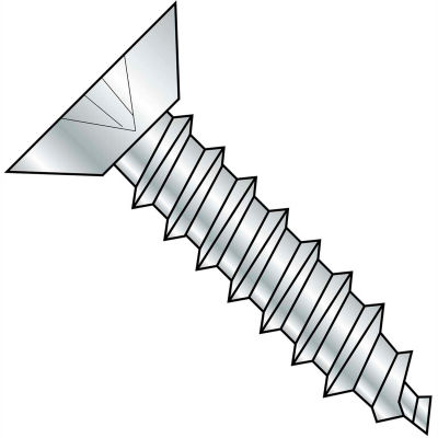 1/4-14X1 Phillips Flat Undercut Self Tapping Screw Type A B Fully Threaded Zinc And Bake 3000 pcs