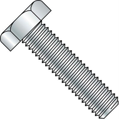 1/4-20X3 Hex Tap Bolt A307 Fully Threaded Zinc, Pkg of 500