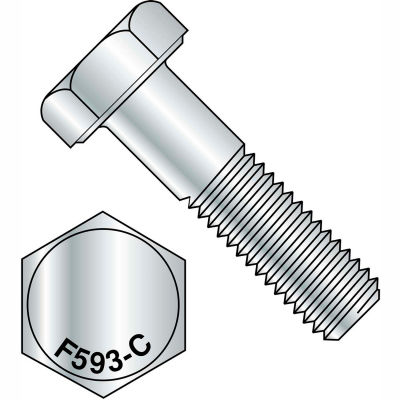 1/4-20X4 Hex Cap Screw 18 8 Stainless Steel, Pkg of 100