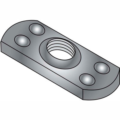 1/4-20 Multi Projection Tab Weld Nut Plain, Pkg of 1000