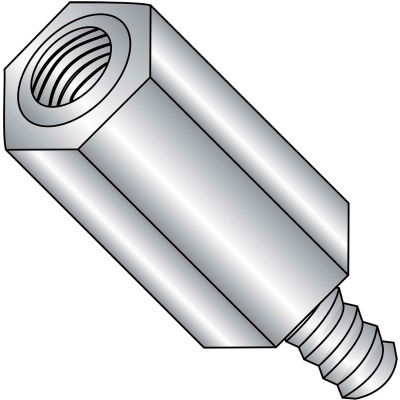 10-32 x 5/8 Five Sixteenths Hex Male Female Standoff - Stainless Steel - Pkg of 100