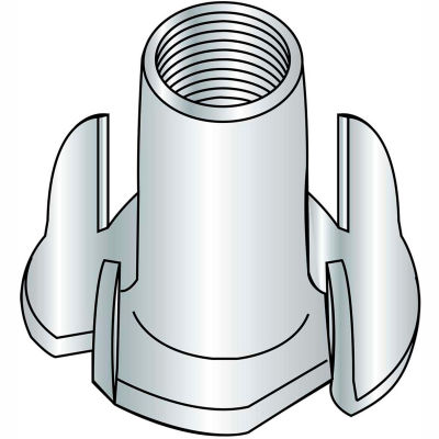 5/16-18X5/8 4 Prong Tee Nut Zinc, Pkg of 1000