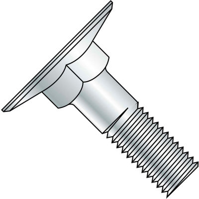 5/16-18X1 1/2 Elevator Bolt Zinc, Pkg of 200