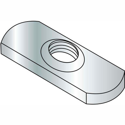 3/8-16 Spot Weld Center Hole Tab Weld Nut Plain, Pkg of 1000