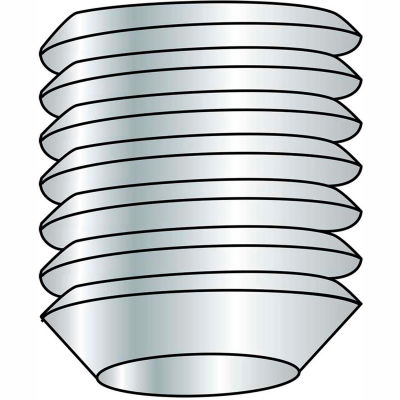 7/16-20X2 Fine Thread Socket Set Screw Cup Point Plain Imported, Pkg of 1000