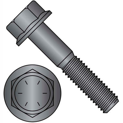 1/2-13 x 4 Hex Head Flange Frame Bolt - Grade 8 Black Phosphate - Pkg of 175