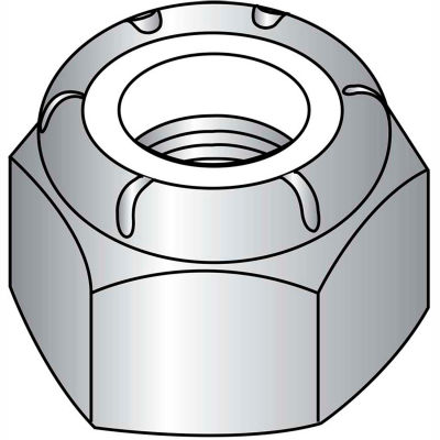 1/2-13 NE Nylon Insert Hex Lock Nut 3 16 Stainless Steel, Pkg of 200