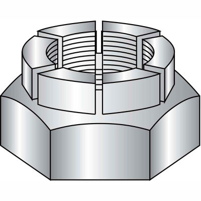 5/8-18 Flex Type Hex Lock Nut Thin Height Light Cadmium and Wax, Pkg of 50