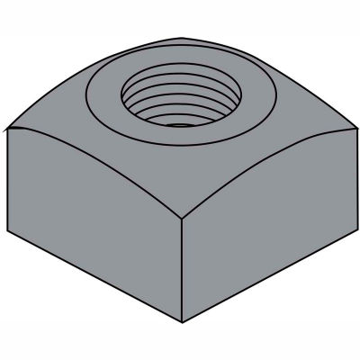 3/4-10 Heavy Square Nut Plain, Pkg of 100