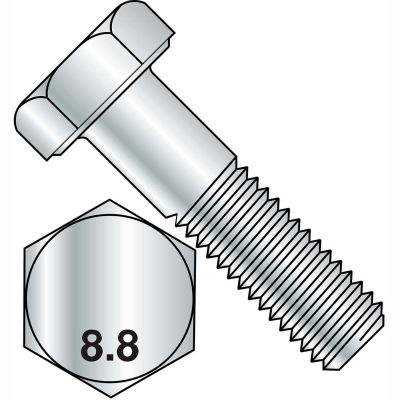 M12X90 Din 931 8 Point 8 Metric Partially Threaded Cap Screw Zinc, Pkg of 100