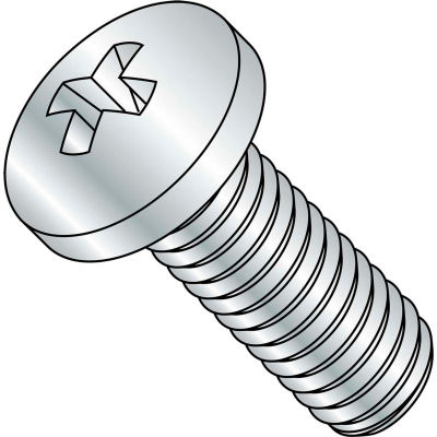 M4-0.7X45 Din 7985 A Metric Phillips Pan Machine Screw Zinc, Pkg of 1000