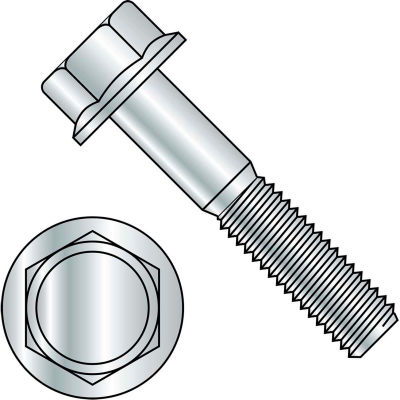 M6-1.0X40 DIN 6921 Class 8 Point 8 Metric Flange Bolt Screw Zinc Rohs, Pkg of 800
