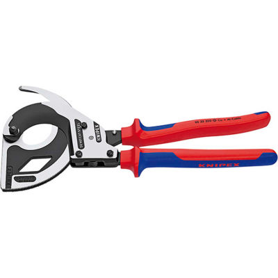 KNIPEX® 95 32 320 3 Stage Drive Ratchet Cable Cutter Comfort Grip Handle 12-1/2" OAL