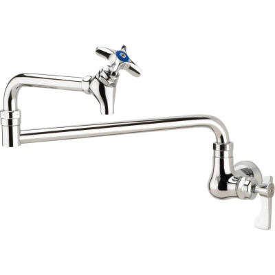 Krowne 16-182L - Royal Series Wall Mount Pot Filler Faucet, 24" Jointed Spout