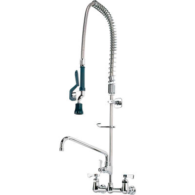 Krowne 17-109WL - Royal Series 8" Center Wall Mount Pre-Rinse w/ Add-On Faucet, 12" Spout