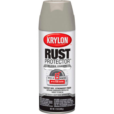 Krylon Rust Protector Rust Preventative Enamel Gloss Almond 12oz. Aerosol Can K06900300 - Pkg Qty 6