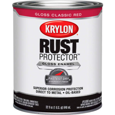 Krylon Rust Preventative Enamel Gloss Classic Red Quart Can K06920400 - Pkg Qty 2