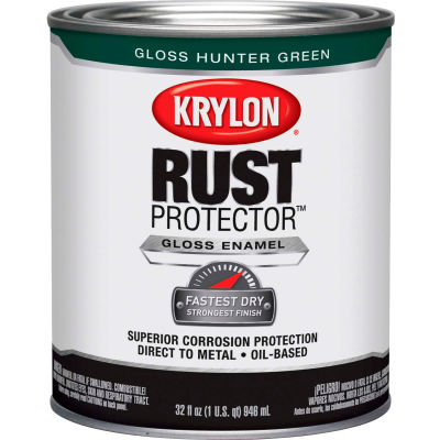 Krylon Rust Preventative Enamel Gloss Hunter Green Quart Can K06920700 - Pkg Qty 2