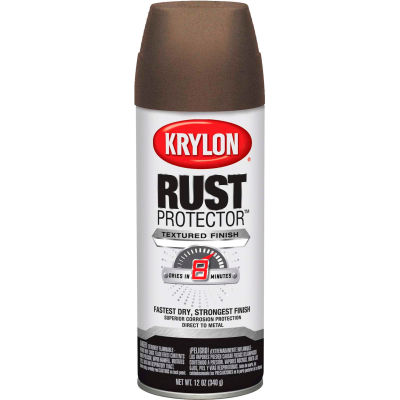 textured paint bronze dark krylon rust 12oz aerosol protector globalindustrial spray pkg qty