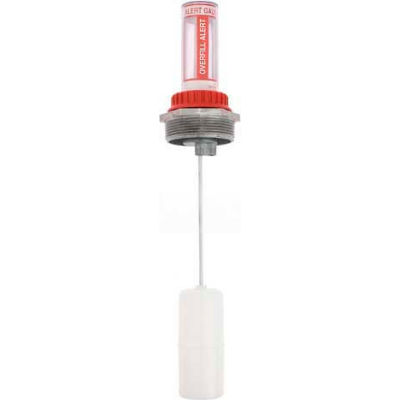 Krueger Drum Overfill Alert Gauge OF-1.5-10 - Aluminum Bushing PP Float - 1-1/2" Fitting