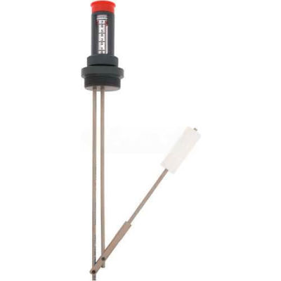 Liquid Level Gauge, PVC Bushing & Gauge Guard, Peek Plastic Rod, HDPE Float, 2"Fitting, 24"Depth
