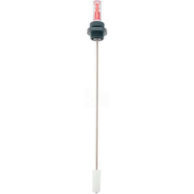 IBC/Tank Overfill Alert Gauge, PVC Bushing, Peek Plastic Rod, HDPE Float, 2" Fitting, 12" Depth