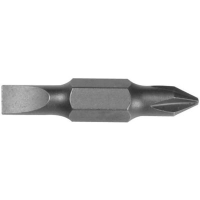 Klein Tools® 32482 3/16" Slotted & #1 Phillips Replacement Bits, 2Pk