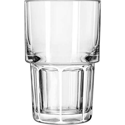 Libbey Glass 15656 - High Ball Glass, 9 Oz., Gibraltar Stackable, 36 Pack