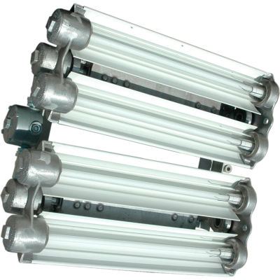 Larson Electronics EPL-24-192-50KT5HO-PND, Explosion Proof 2f 8-Lamp T5HO Light Pendant Mount