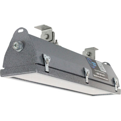 Larson Electronics HAL-EMG-24-2L-LED-BMSW, Haz Loc Alum EMG 2f 2-lamp LED Swivel