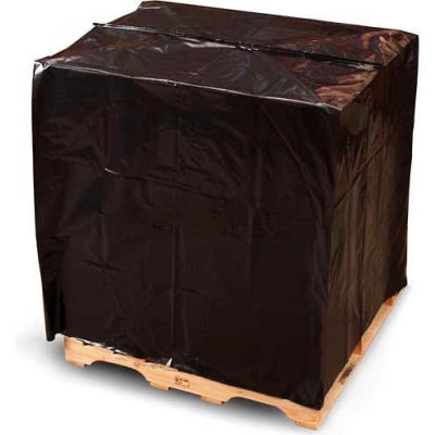 Pallet Top Covers with UVI/UVA, 51" x 49" x 97" 3 Mil Black, 30 per Roll
