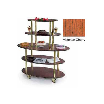 Geneva Lakeside Oval Dessert Display Cart w/ 5 Shelves, 37212-02