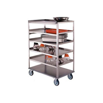 Lakeside® 448 Stainless 6 Shelf Truck 3 Edges Up 36-3/8 x 22-1/4 x 50-3/8 500 Lb