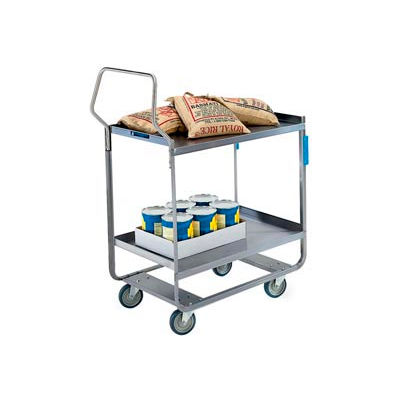 Lakeside® 4710 HD Handler Stainless Steel 2 Shelf Cart 30 x 16 x 46 700 Lb Cap