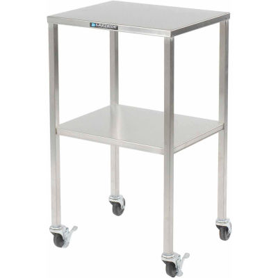 Lakeside® 8353 Stainless Steel Instrument Table with Shelf - 20"L x 16"W x 34"H