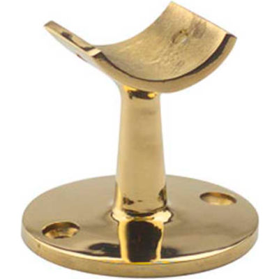 Lavi Industries, Saddle Post, for 2" Tubing, Polished Brass