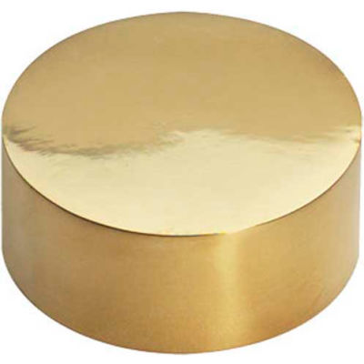 Lavi Industries, End Cap, Flush, used for Wood, for 2" Tubing, Polished Brass