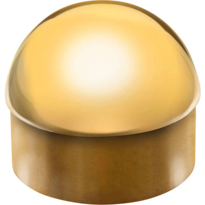 Lavi Industries, Half Ball End Cap, for 2" Tubing, Polished Brass
