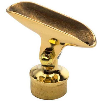 Lavi Industries, Adjustable Saddle, for 1.5" Tubing, Polished Brass