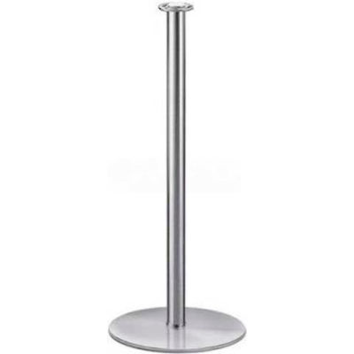 Lavi Industries Tempo Portable Queueing Post, 35"H Polished Stainless Steel Post