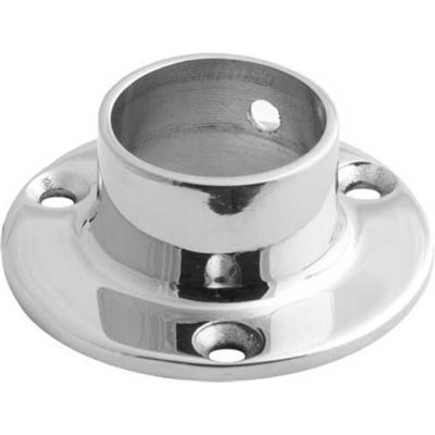 Lavi Industries, Flange, Wall, for 1" Tubing, Polished Stainless Steel