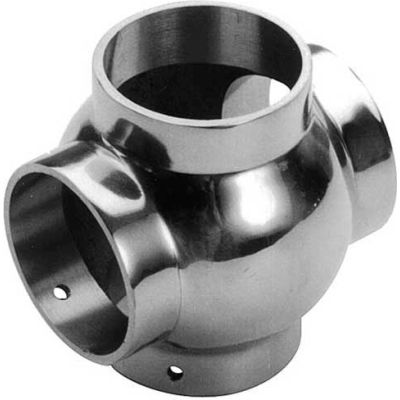 Lavi Industries, Ball Cross, for 1.5" Tubing, Polished Stainless Steel