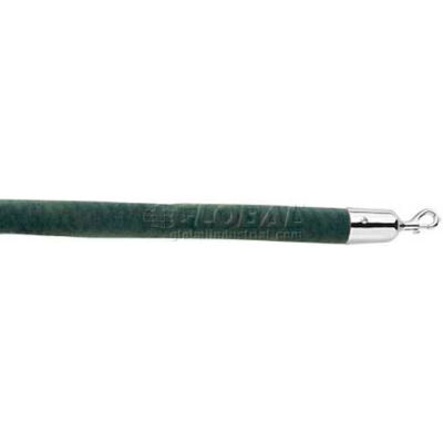 Lavi Industries 4'L Evergreen Velour Rope With Polished S/S Hooks