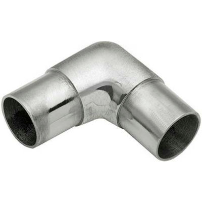Lavi Industries, Flush Elbow Fitting, for 1.5" Tubing, Satin Stainless Steel